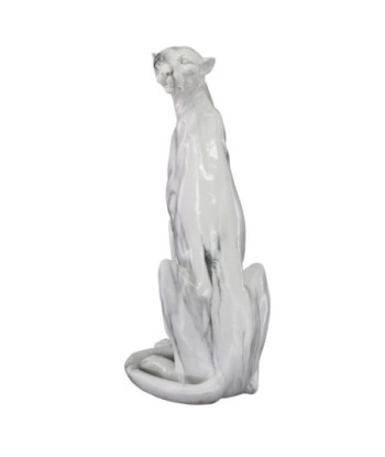Signes Grimalt By SIGRIS - Figura Leopardo Blanco de Resina | Figura de Leopardo Figuras Decorativas Decoracion