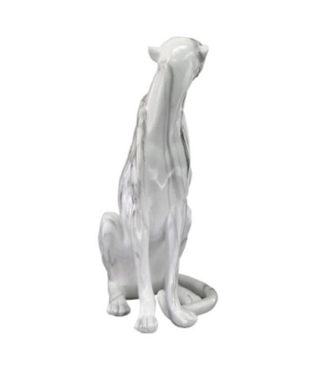 Signes Grimalt By SIGRIS - Figura Leopardo Blanco de Resina | Figura de Leopardo Figuras Decorativas Decoracion