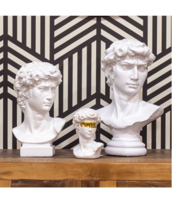 Signes Grimalt By SIGRIS - Figura Busto David Blanco Blanco de Resina | Figura de Persona Figuras Decorativas