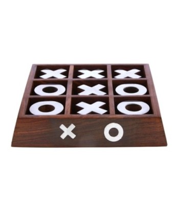 Signes Grimalt By SIGRIS - Juego Tres en Raya Marrón de Madera | Juegos De Mesa Tres En Raya 4x18x18cm