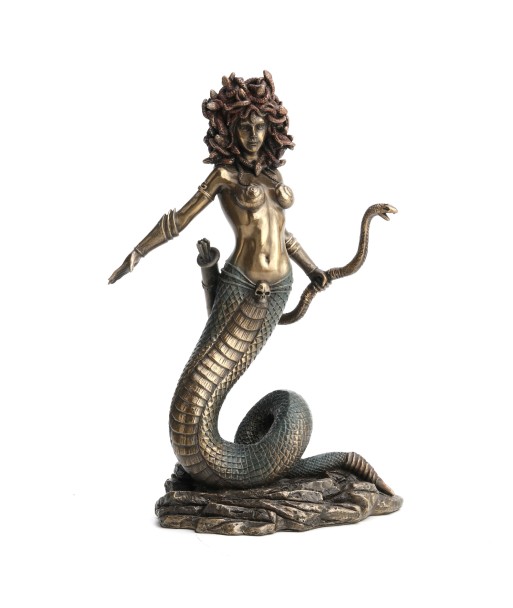 Signes Grimalt By SIGRIS - Figura Sirenita Dorado de Resina | Figura de Persona Figuras De Resina Para Jardin