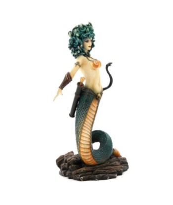 Signes Grimalt By SIGRIS - Figura Sirenita Dorado de Resina | Figura de Persona Figuras De Resina Para Jardin
