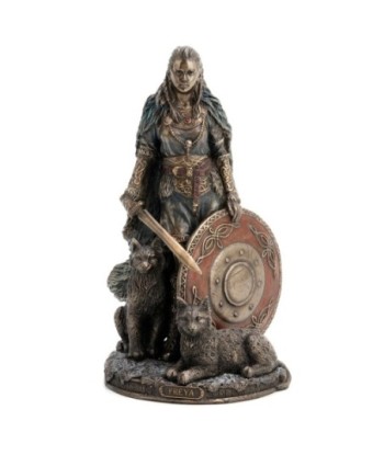 Signes Grimalt By SIGRIS - Figura Diosa Freya Dorado de Resina | Figura de Persona Figuras De Resina Para Jardin