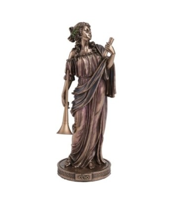 Figura Mitológica Clio, Musa Griega de la Historia, Decoración Clásica para Coleccionistas y Amantes del Arte