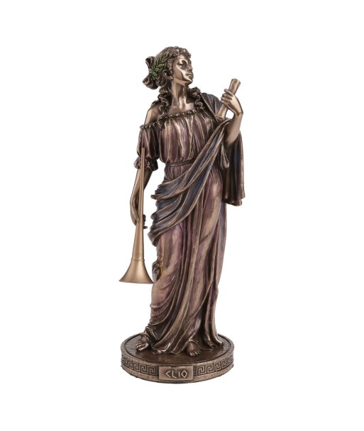 Figura Mitológica Clio, Musa Griega de la Historia, Decoración Clásica para Coleccionistas y Amantes del Arte