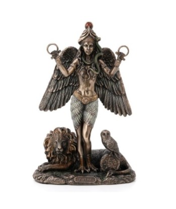 Signes Grimalt By SIGRIS - Figura Diosa Ishtar Dorado de Resina | Figura de Persona Figuras De Resina Para Jardin