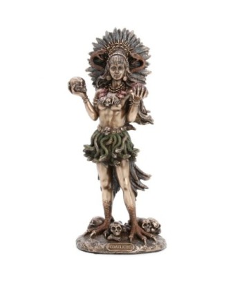 By Sigris - Figura Diosa Coaticue Dorado de Resina | Figura de Persona Figuras De Resina Para Jardin Figura Resina