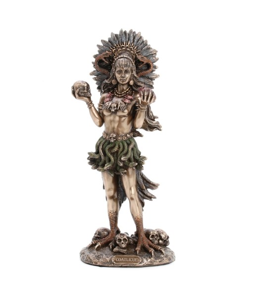 By Sigris - Figura Diosa Coaticue Dorado de Resina | Figura de Persona Figuras De Resina Para Jardin Figura Resina