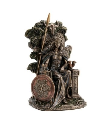 Signes Grimalt By SIGRIS - Figura Diosa Celta Dorado de Resina | Figura de Persona Figuras De Resina Para Jardin
