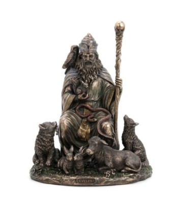 By Sigris - Figura Veles Dios Esclavo Dorado de Resina | Figura de Persona Figuras De Resina Para Jardin Figura