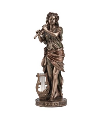 Euterpe Musa Griega Música - Figura Mitológica Clásica de Resina para Decoración de Coleccionistas y Amantes