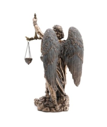 By Sigris - Figura San Miguel Espada Dorado de Resina | Figura de Persona Figuras De Resina Para Jardin Figura