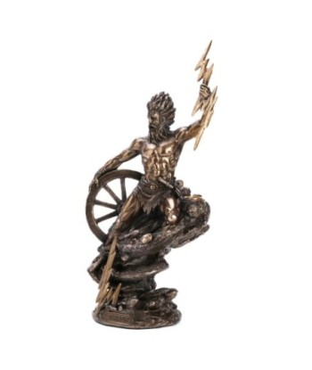 By Sigris - Figura Taranis Dios Celta Dorado de Resina | Figura de Persona Figuras De Resina Para Jardin Figura