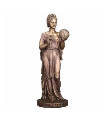 Figura de Urania, Diosa Griega de la Astronomía, Decoración Clásica en Bronce, Estatuilla para Coleccionistas
