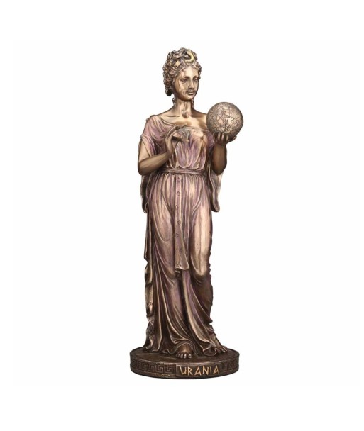 Figura de Urania, Diosa Griega de la Astronomía, Decoración Clásica en Bronce, Estatuilla para Coleccionistas