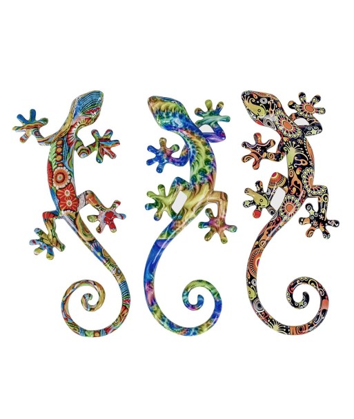 Signes Grimalt By SIGRIS - Figura Lagarto 3 Unidades Multicolor de Resina | Figura de Lagarto Figuras De Resina