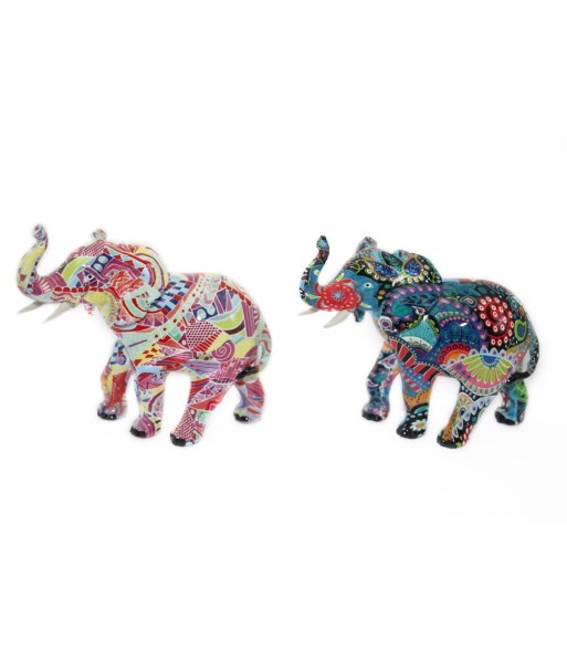Signes Grimalt By SIGRIS - Figura Elefante 2 Unidades Multicolor de Resina | Figura de Elefante Figuras De Resina