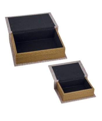 Signes Grimalt By SIGRIS - Cajas Libro 2 Unidades Naranja de Mdf Y Pvc | Cajas de libro Libros Decorativos Caja