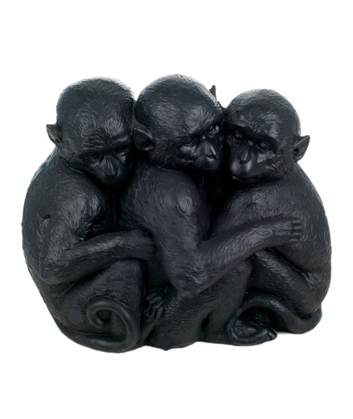 Signes Grimalt By SIGRIS - Figura 3 Monos Negro de Resina | Figura de Mono Figuras Decoracion Figuras Decoracion