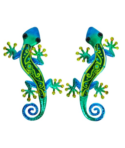 Signes Grimalt  By Sigris - Adorno Lagarto Pack 2 Unidades Adorno Pared | Jardin Verde - 1x17x37 cm