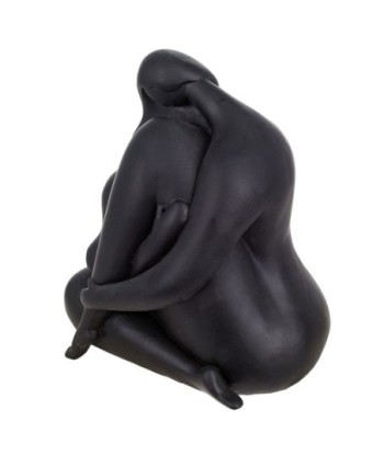 Signes Grimalt By SIGRIS - Figura Mujer Negro de Resina | Figura de persona Figuras De Resina Para Jardin Figura