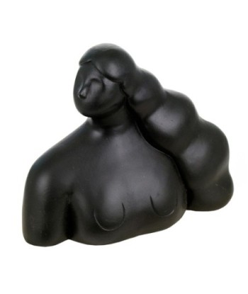 Signes Grimalt By SIGRIS - Busto Mujer Negro de Resina | Figura de Persona Figuras De Resina Para Jardin Figura