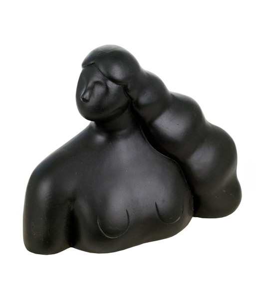 Signes Grimalt By SIGRIS - Busto Mujer Negro de Resina | Figura de Persona Figuras De Resina Para Jardin Figura