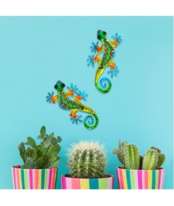 Signes Grimalt  By Sigris - Adorno Lagarto Pack 2 Unidades Adorno Pared | Jardin Verde - 1x14x30 cm