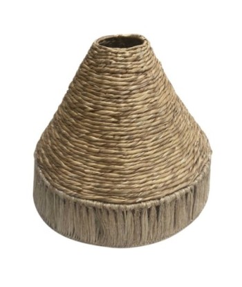 Signes Grimalt By SIGRIS - Lámpara Marrón de Seagrass-Alga Marina | Lámpara de Pie Lampara Mesa De Noche Lamparas