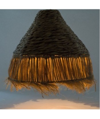 Signes Grimalt By SIGRIS - Lámpara Marrón de Seagrass-Alga Marina | Lámpara de Pie Lampara Mesa De Noche Lamparas