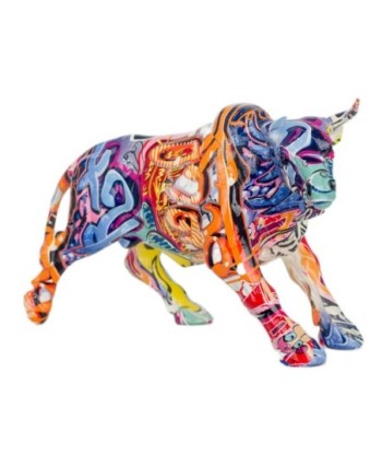 Signes Grimalt By SIGRIS - Figura Toro Multicolor de Resina | Figura de Perro Figuras Decorativas Decoracion Salon
