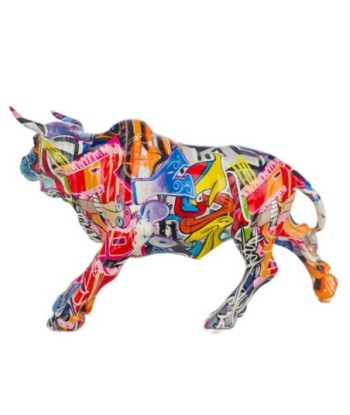 Signes Grimalt By SIGRIS - Figura Toro Multicolor de Resina | Figura de Perro Figuras Decorativas Decoracion Salon