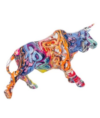 Signes Grimalt By SIGRIS - Figura Toro Multicolor de Resina | Figura de Perro Figuras Decorativas Decoracion Salon