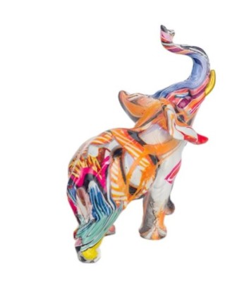 Signes Grimalt By SIGRIS - Figura Elefante Multicolor de Resina | Figura de Elefante Figuras Decorativas Decoracion