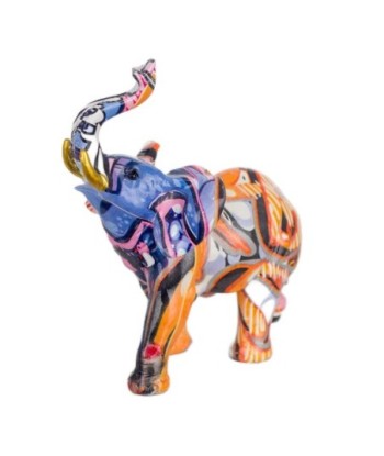 Signes Grimalt By SIGRIS - Figura Elefante Multicolor de Resina | Figura de Elefante Figuras Decorativas Decoracion
