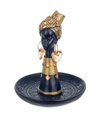 Signes Grimalt By SIGRIS - Figura Africana con Base Negro de Resina | Figura de Africana Figuras Decorativas Decoracion