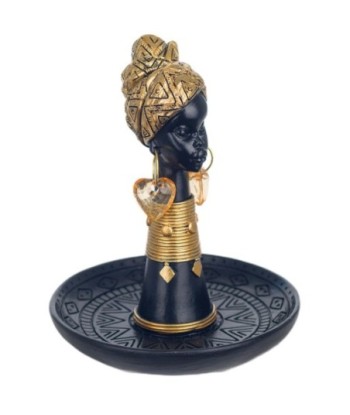 Signes Grimalt By SIGRIS - Figura Africana con Base Negro de Resina | Figura de Africana Figuras Decorativas Decoracion