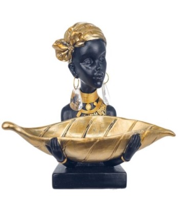 Signes Grimalt By SIGRIS - Figura Africana con Base Negro de Resina | Figura de Africana Figuras Decorativas Decoracion