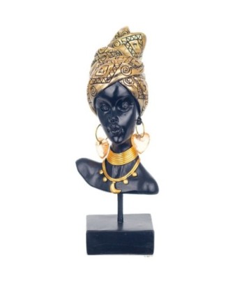 Signes Grimalt By SIGRIS - Figura Africana con Base Negro de Resina | Figura de Africana Figuras Decorativas Decoracion