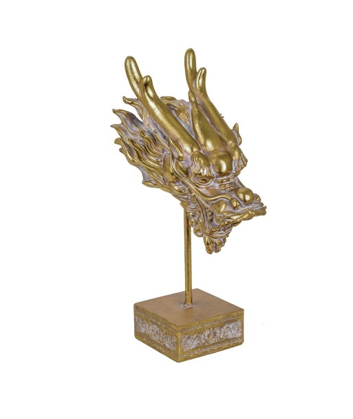 Signes Grimalt By SIGRIS - Adorno Dragón con Base Dorado de Resina | Figura de Animal Figuras Decorativas Decoracion
