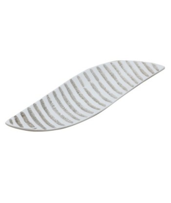 Signes Grimalt By SIGRIS - Plato decorativo Blanco de Resina | Bandeja de Decoración Bandeja Para Llaves Bandeja