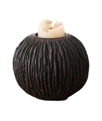 Signes Grimalt By SIGRIS - Candelabro Negro de Resina | Candelabro Decoracion Candelabro Mesa 9x10x10cm