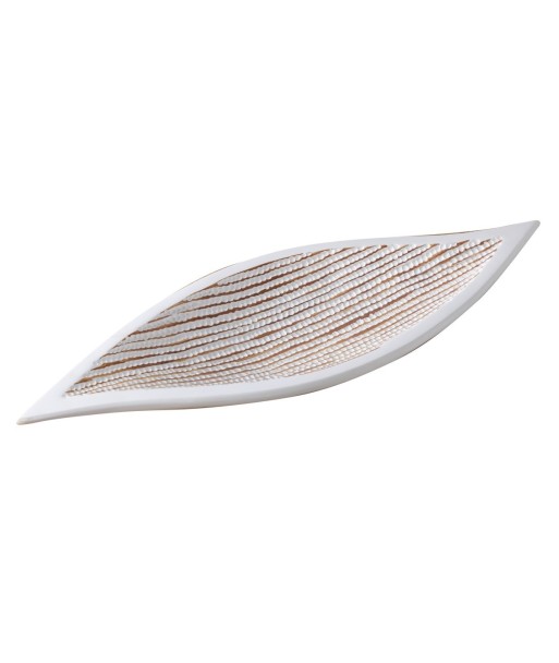 Signes Grimalt By SIGRIS - Plato decorativo Blanco de Resina | Bandeja de Decoración Bandeja Para Llaves Bandeja