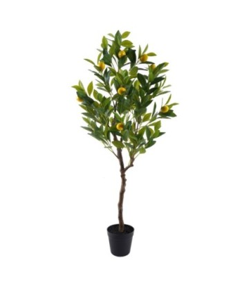Árbol Limonero Artificial Grande, Decoración Natural para Jardín y Terraza, Planta de PVC Realista para Interior
