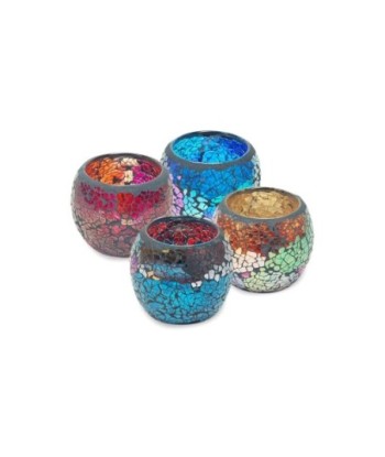 By SIGRIS Porta velas De Cristal Incluye 4 Unidades Decoración Jarrones Y Porta velas Colección India  Decor And