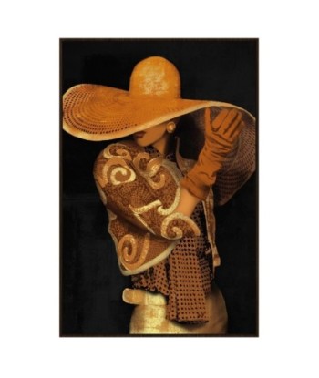 Signes Grimalt By SIGRIS - Cuadro mujer sombrero Amarillo de Pintura | Cuadro Cuadros Decoracion Salon Cuadros
