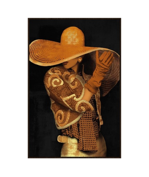 Signes Grimalt By SIGRIS - Cuadro mujer sombrero Amarillo de Pintura | Cuadro Cuadros Decoracion Salon Cuadros