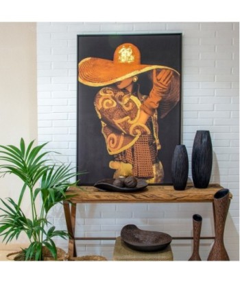 Signes Grimalt By SIGRIS - Cuadro mujer sombrero Amarillo de Pintura | Cuadro Cuadros Decoracion Salon Cuadros
