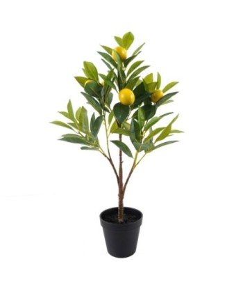 Árbol Limonero Pequeño Artificial para Decoración de Jardín y Hogar, Planta de PVC Realista para Interior y Exterior