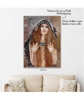 Signes Grimalt By SIGRIS - Cuadro Mujer Marrón de Pintura | Cuadro Cuadros Decoracion Salon Cuadros Para Dormitorios